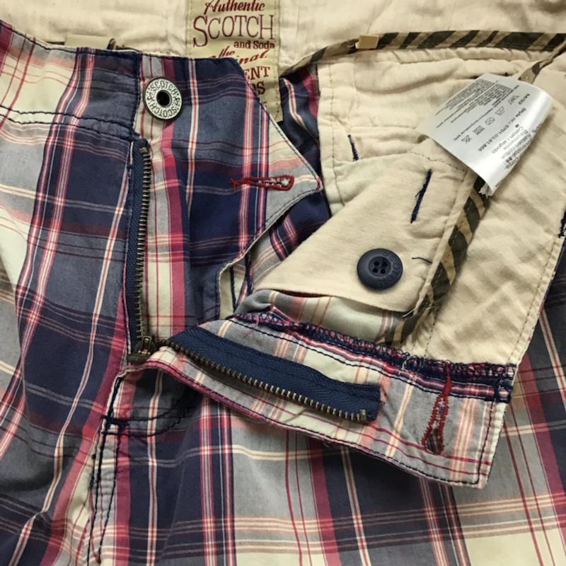 スコッチアンドソーダ SCOTCH＆SODA パンツ ショートパンツ M チェック マルチカラー / マルチカラー /  メンズ USED 古着 中古 10073121