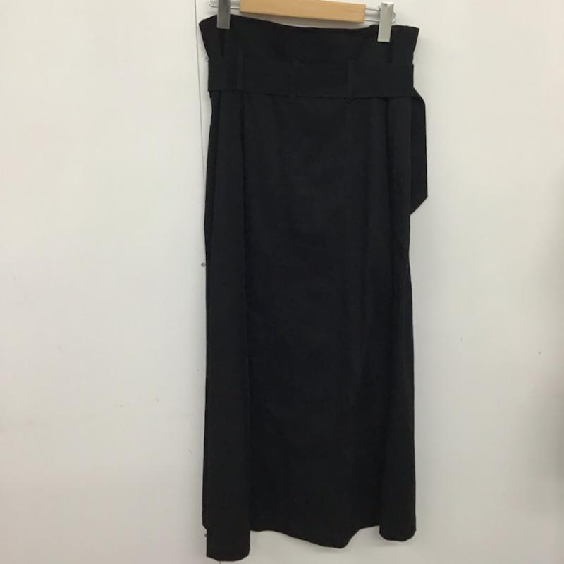 マウジー MOUSSY スカート ロングスカート 0 無地 黒 / ブラック /  レディース USED 古着 中古 10073122