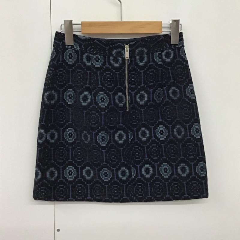 ザラベーシック ZARA BASIC スカート ミニスカート XS 総柄 マルチカラー / マルチカラー /  レディース USED 古着 中古 10073128