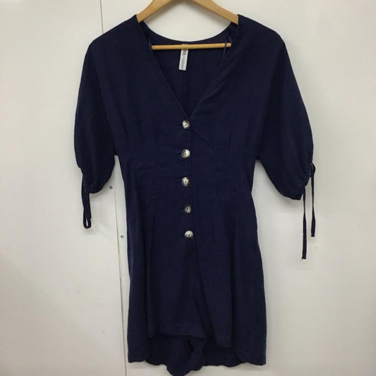 ザラ ZARA サロペット・オーバーオール サロペット、オーバーオール XS 無地 紺 / ネイビー /  レディース USED 古着 中古 10073134