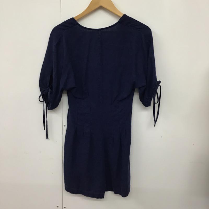 ザラ ZARA サロペット・オーバーオール サロペット、オーバーオール XS 無地 紺 / ネイビー /  レディース USED 古着 中古 10073134