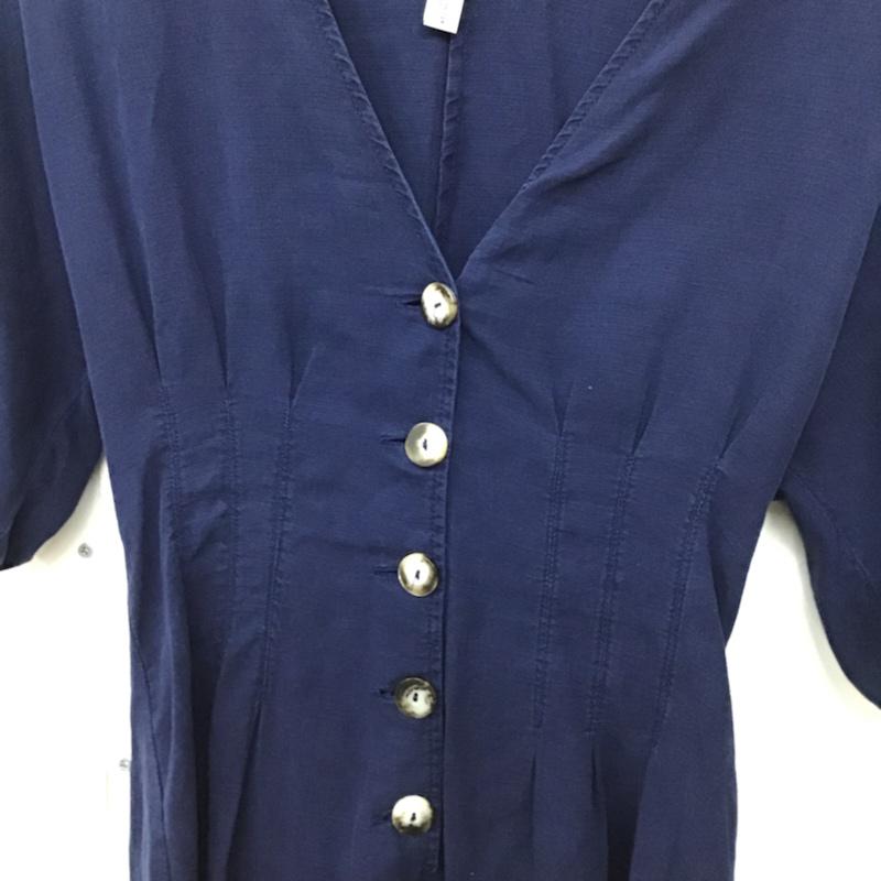 ザラ ZARA サロペット・オーバーオール サロペット、オーバーオール XS 無地 紺 / ネイビー /  レディース USED 古着 中古 10073134