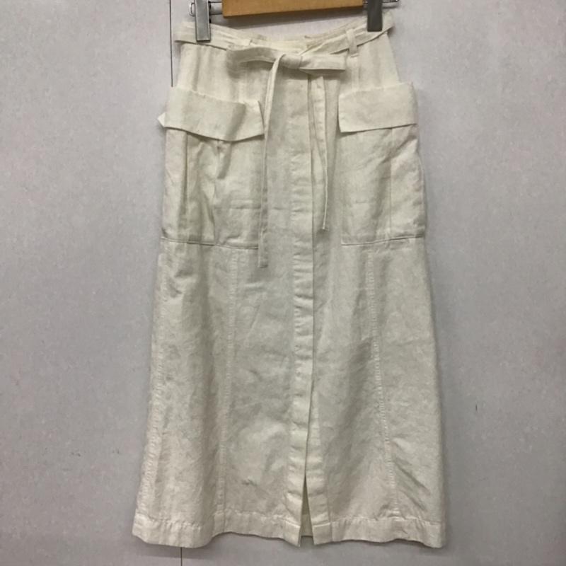 マウジー MOUSSY スカート ロングスカート 0 無地 白 / ホワイト /  レディース USED 古着 中古 10073137