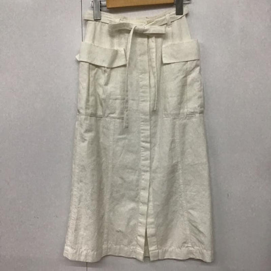 マウジー MOUSSY スカート ロングスカート 0 無地 白 / ホワイト /  レディース USED 古着 中古 10073137