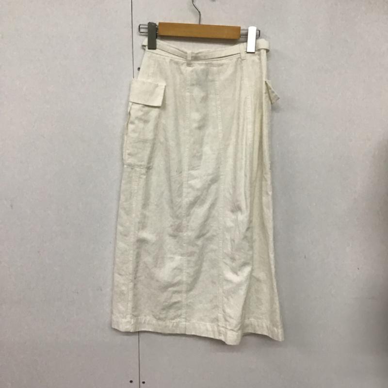 マウジー MOUSSY スカート ロングスカート 0 無地 白 / ホワイト /  レディース USED 古着 中古 10073137