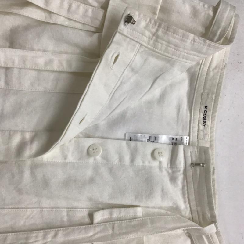 マウジー MOUSSY スカート ロングスカート 0 無地 白 / ホワイト /  レディース USED 古着 中古 10073137