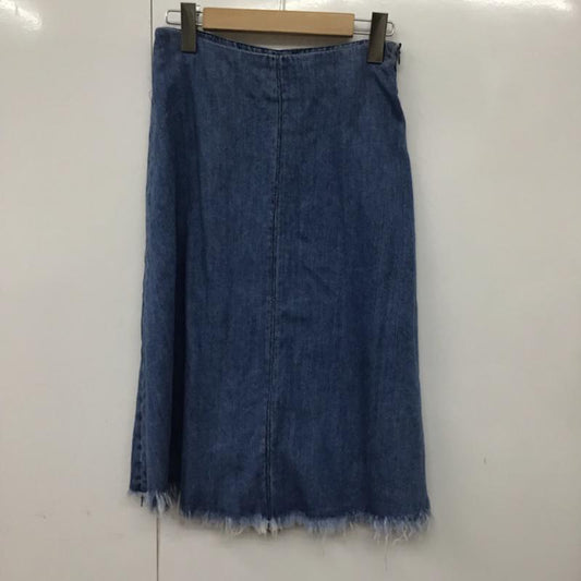 ザラ ZARA スカート ひざ丈スカート デニムスカート XS 無地 インディゴ / インディゴ /  レディース USED 古着 中古 10073139