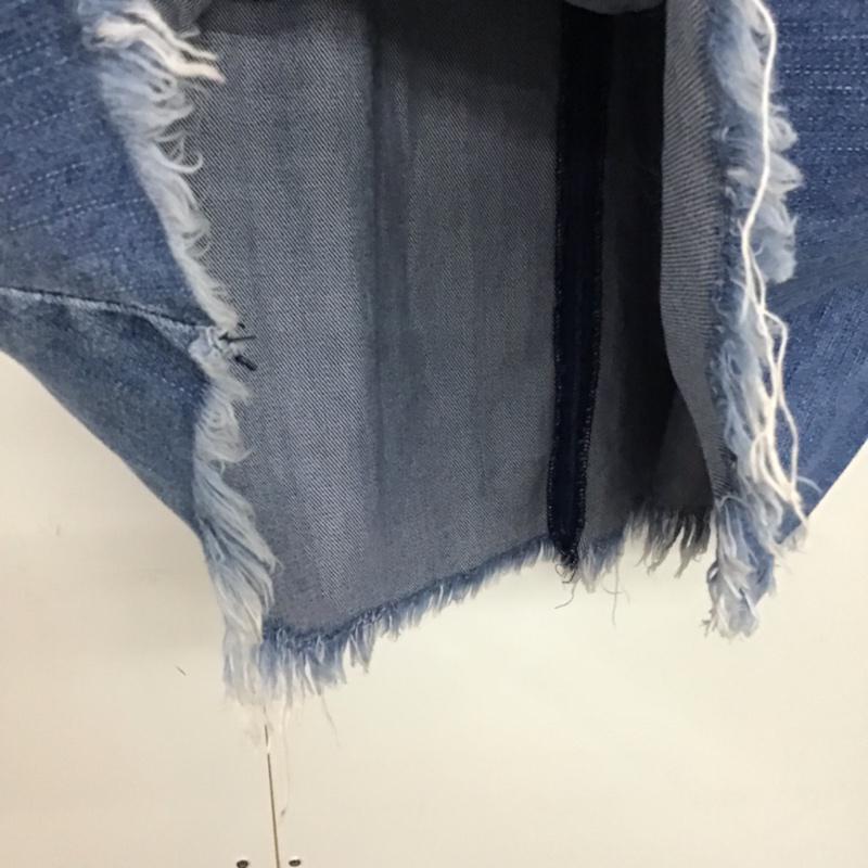 ザラ ZARA スカート ひざ丈スカート デニムスカート XS 無地 インディゴ / インディゴ /  レディース USED 古着 中古 10073139