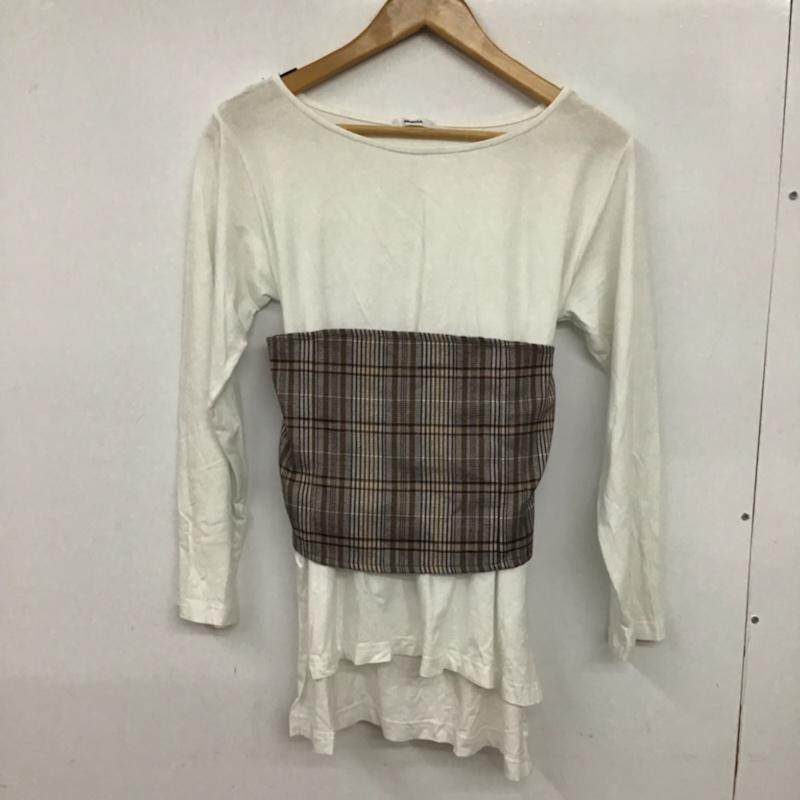 ムルーア MURUA カットソー 長袖 FREE 無地 白 / ホワイト /  レディース USED 古着 中古 10073144