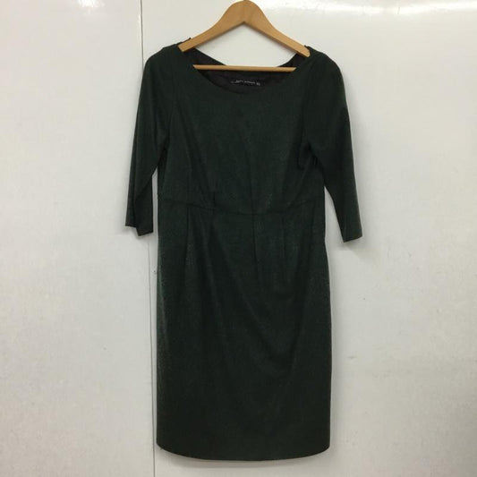 ザラウーマン ZARA WOMAN ワンピース ひざ丈スカート S 無地 緑 / グリーン /  レディース USED 古着 中古 10073354