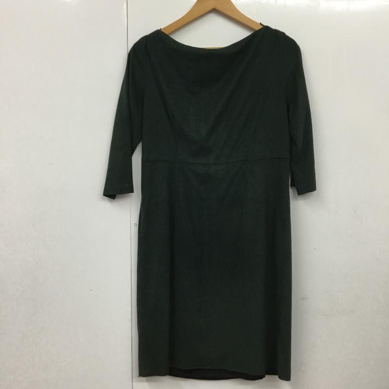 ザラウーマン ZARA WOMAN ワンピース ひざ丈スカート S 無地 緑 / グリーン /  レディース USED 古着 中古 10073354