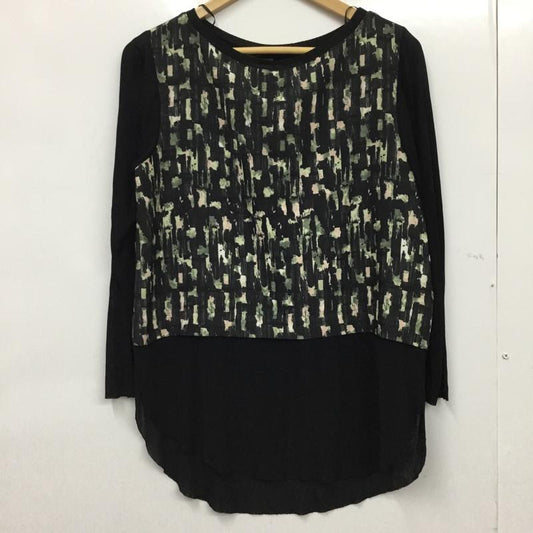 ザラ ZARA カットソー 長袖 S 無地 X 総柄 マルチカラー / マルチカラー /  レディース USED 古着 中古 10073363