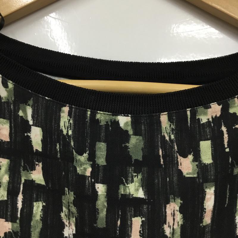 ザラ ZARA カットソー 長袖 S 無地 X 総柄 マルチカラー / マルチカラー /  レディース USED 古着 中古 10073363