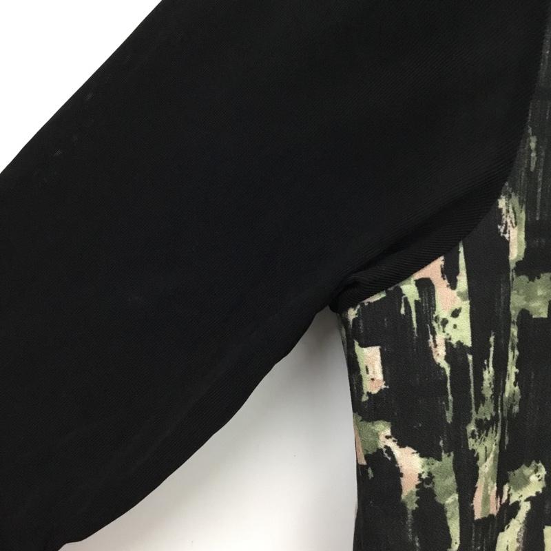 ザラ ZARA カットソー 長袖 S 無地 X 総柄 マルチカラー / マルチカラー /  レディース USED 古着 中古 10073363