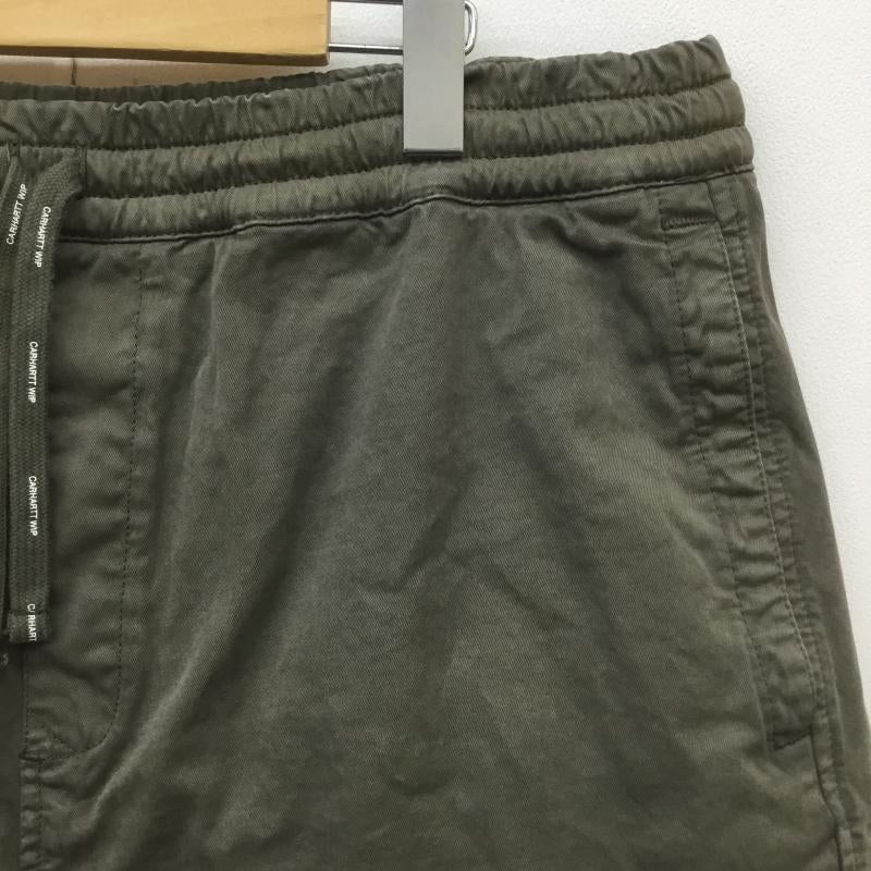 カーハート ダブリューアイピー Carhartt WIP パンツ ショートパンツ LOWTON SHORT L ワンポイント カーキ / カーキ /  メンズ USED 古着 中古 10073417