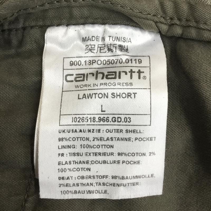 カーハート ダブリューアイピー Carhartt WIP パンツ ショートパンツ LOWTON SHORT L ワンポイント カーキ / カーキ /  メンズ USED 古着 中古 10073417
