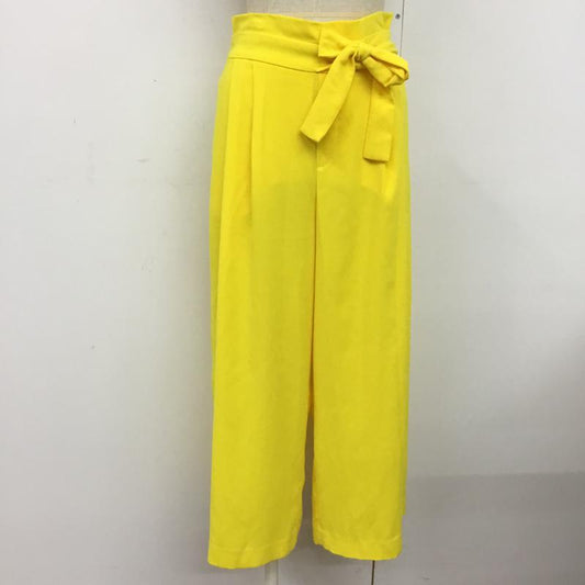 ザラ ZARA ボトムス ボトムス S 無地 黄 / イエロー /  レディース USED 古着 中古 10073431
