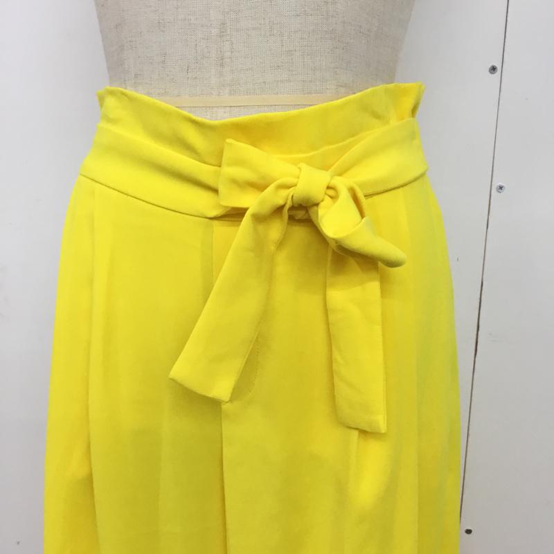 ザラ ZARA ボトムス ボトムス S 無地 黄 / イエロー /  レディース USED 古着 中古 10073431