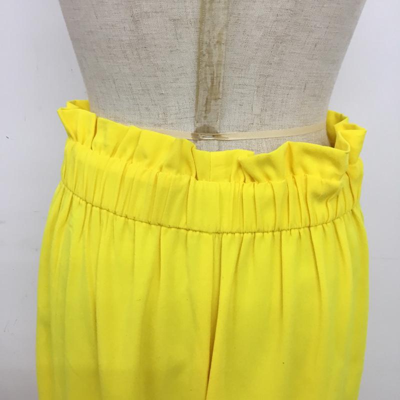 ザラ ZARA ボトムス ボトムス S 無地 黄 / イエロー /  レディース USED 古着 中古 10073431
