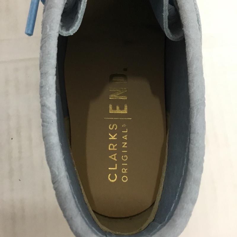 クラークス Clarks ブーツ ショートブーツ Wallabee Boot 26163422 END オックスフォード フラワーズ UK7.5 箱有  水色 / ライトブルー /  メンズ USED 古着 中古 10073450