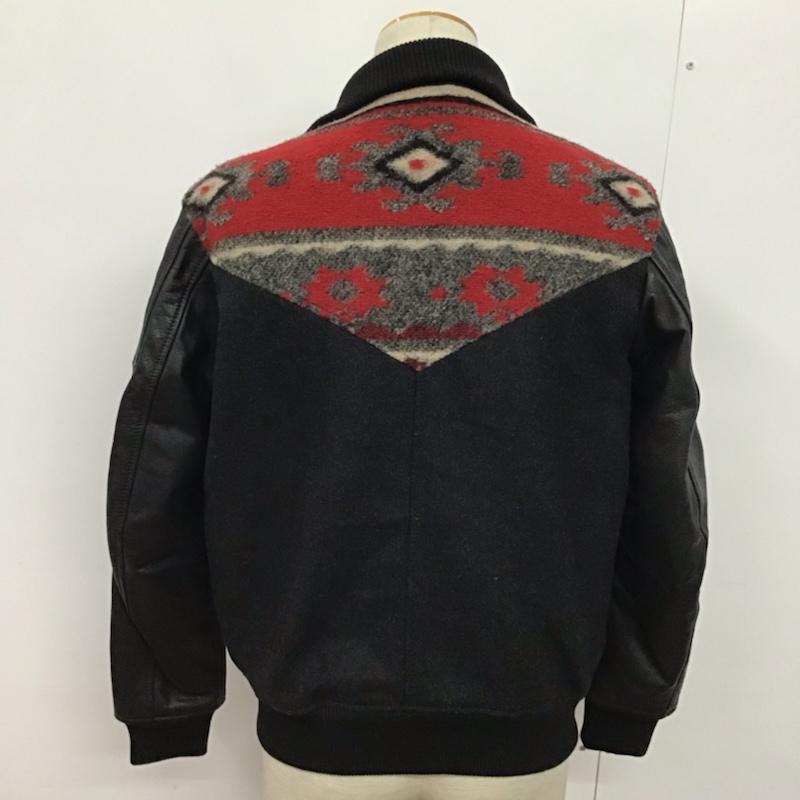 ディーゼル DIESEL ジャケット、上着 ジャケット、ブレザー 袖レザー M ネイティブ柄 黒 / ブラック /  メンズ USED 古着 中古 10073462