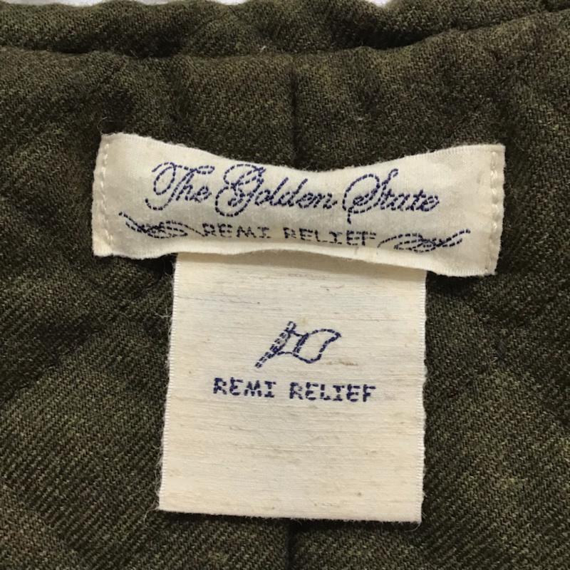 レミ レリーフ REMI RELIEF ジャケット、上着 ジャケット、ブレザー コットン 中綿 ミリタリー M 無地 カーキ / カーキ /  メンズ USED 古着 中古 10073463
