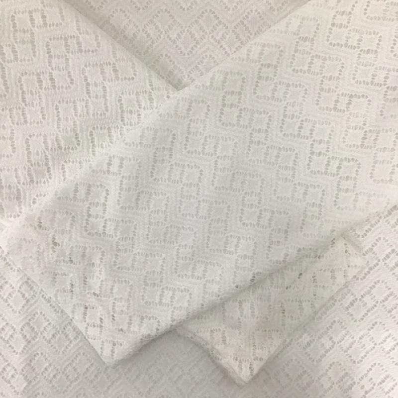 レプシィム LEPSIM カットソー 七分袖 LP060251AD 裾フリンジ 九分袖 M レース柄 白 / ホワイト /  レディース USED 古着 中古 10073500