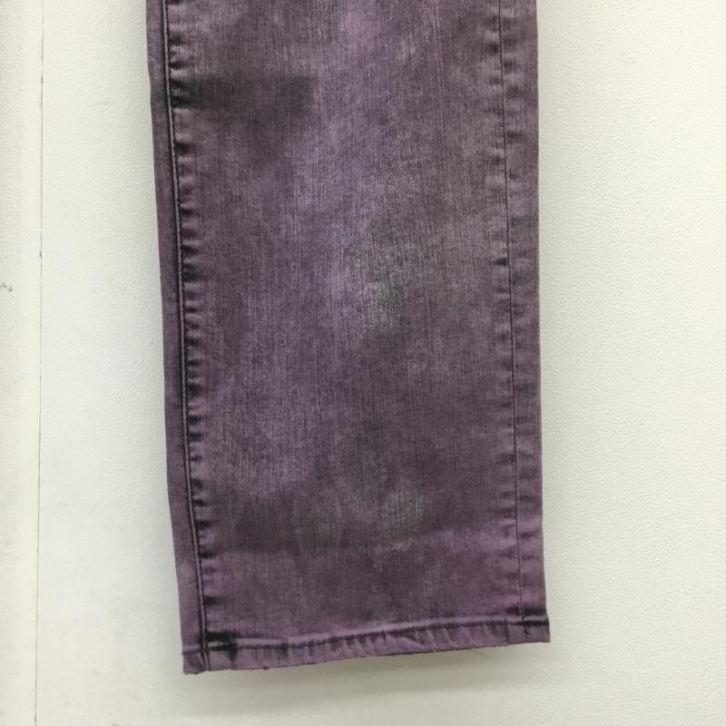 ビッグジョン Big John パンツ デニム、ジーンズ タグ付 XL ダメージ加工 紫 / パープル /  メンズ USED 古着 中古 10073508