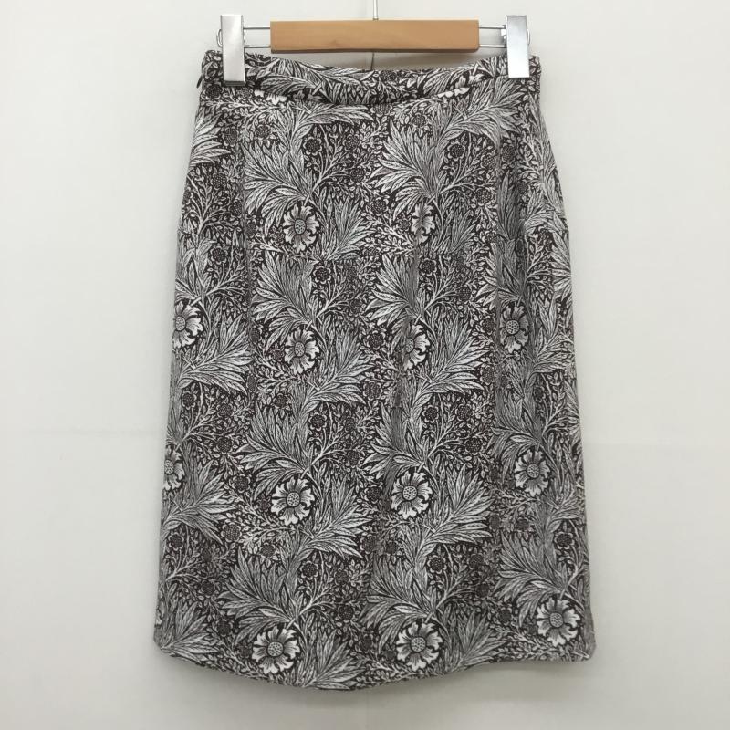 マッキントッシュ Mackintosh スカート ひざ丈スカート 36 総柄 茶 / ブラウン /  レディース USED 古着 中古 10073524