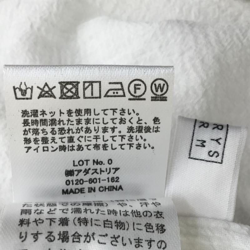 ローリーズファーム LOWRYS FARM カットソー 七分袖 FREE 無地 白 / ホワイト /  レディース USED 古着 中古 10073531