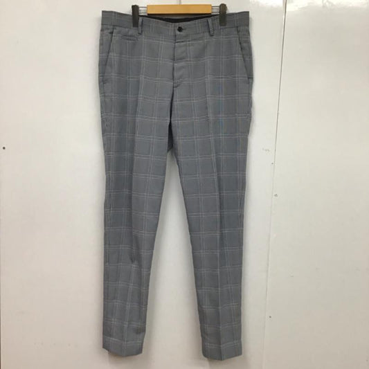 ザラ ZARA パンツ スラックス チェック 白 / ホワイト / X 灰 / グレー / X 桃 / ピンク / X 紺 / ネイビー /  メンズ USED 古着 中古 10073567