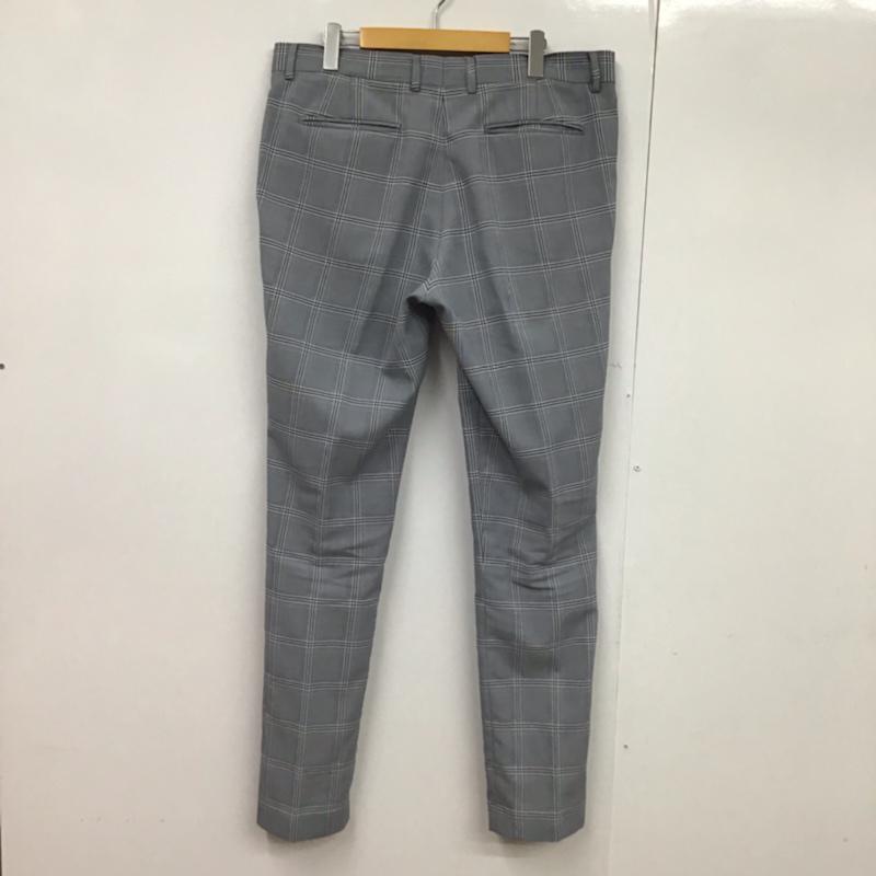 ザラ ZARA パンツ スラックス チェック 白 / ホワイト / X 灰 / グレー / X 桃 / ピンク / X 紺 / ネイビー /  メンズ USED 古着 中古 10073567