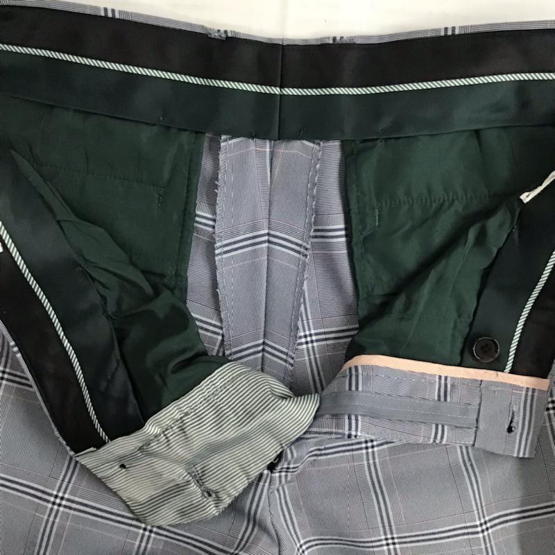 ザラ ZARA パンツ スラックス チェック 白 / ホワイト / X 灰 / グレー / X 桃 / ピンク / X 紺 / ネイビー /  メンズ USED 古着 中古 10073567