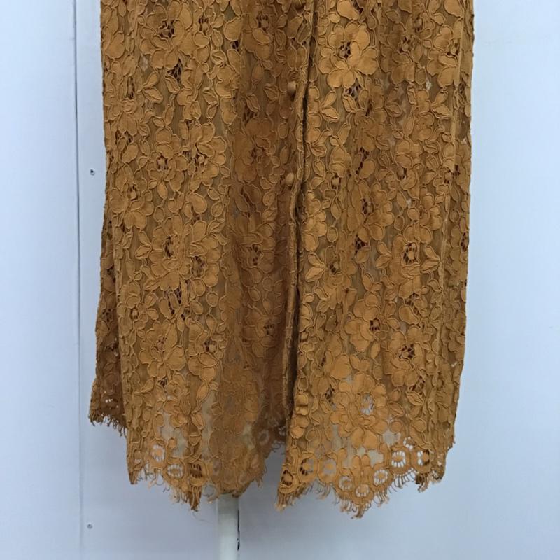 マウジー MOUSSY ワンピース ロングスカート 0109AB30-5850 半袖 FREE レース柄 橙 / オレンジ /  レディース USED 古着 中古 10073618