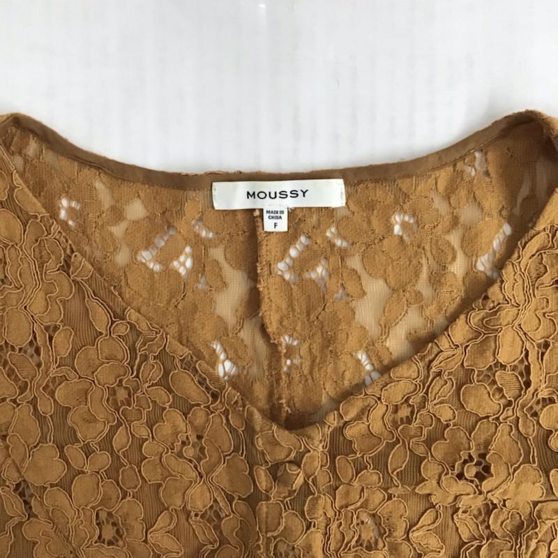 マウジー MOUSSY ワンピース ロングスカート 0109AB30-5850 半袖 FREE レース柄 橙 / オレンジ /  レディース USED 古着 中古 10073618
