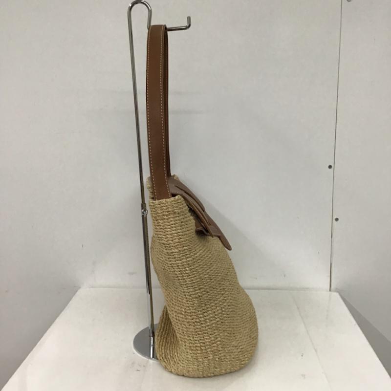 シー SEA ショルダーバッグ ショルダーバッグ ショルダーラウンドカゴバッグ 無地 茶 / ブラウン / X ベージュ / ベージュ /  レディース USED 古着 中古 10073718
