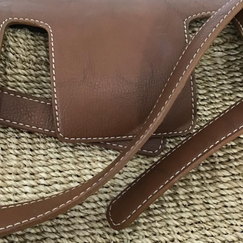シー SEA ショルダーバッグ ショルダーバッグ ショルダーラウンドカゴバッグ 無地 茶 / ブラウン / X ベージュ / ベージュ /  レディース USED 古着 中古 10073718
