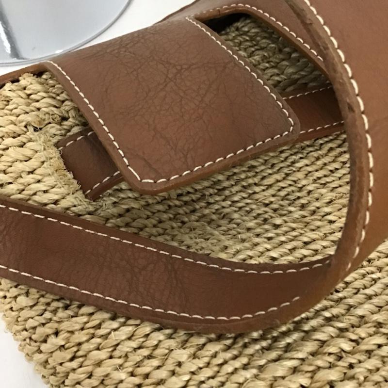 シー SEA ショルダーバッグ ショルダーバッグ ショルダーラウンドカゴバッグ 無地 茶 / ブラウン / X ベージュ / ベージュ /  レディース USED 古着 中古 10073718