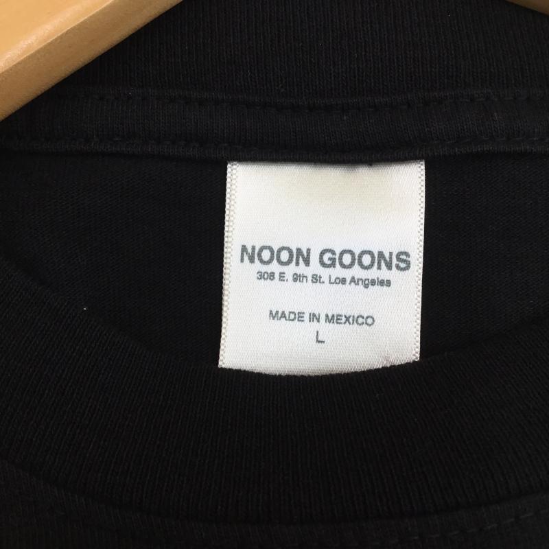 ヌーン・グーンズ Noon Goons Tシャツ 半袖 L ロゴ、文字 黒 / ブラック /  メンズ USED 古着 中古 10073825