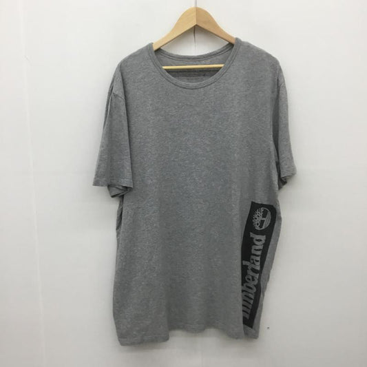 ティンバーランド Timberland Tシャツ 半袖 XL ロゴ、文字 灰 / グレー /  メンズ USED 古着 中古 10073831