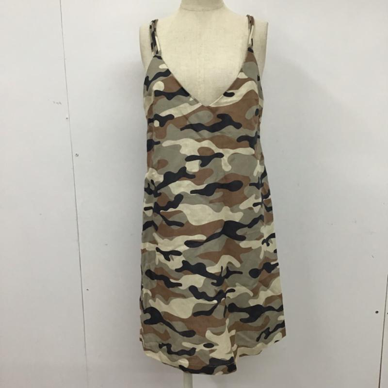 ザラ ZARA ワンピース ミニスカート XS カモフラージュ柄・迷彩 マルチカラー / マルチカラー /  レディース USED 古着 中古 10073859