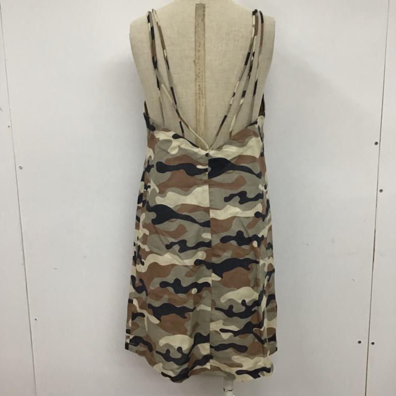 ザラ ZARA ワンピース ミニスカート XS カモフラージュ柄・迷彩 マルチカラー / マルチカラー /  レディース USED 古着 中古 10073859