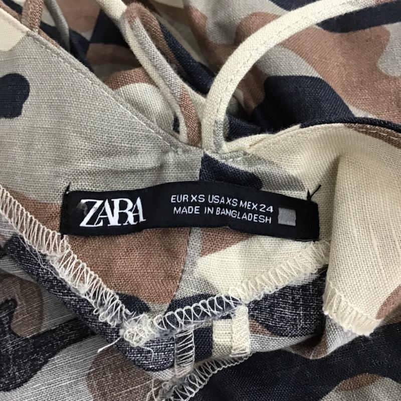 ザラ ZARA ワンピース ミニスカート XS カモフラージュ柄・迷彩 マルチカラー / マルチカラー /  レディース USED 古着 中古 10073859