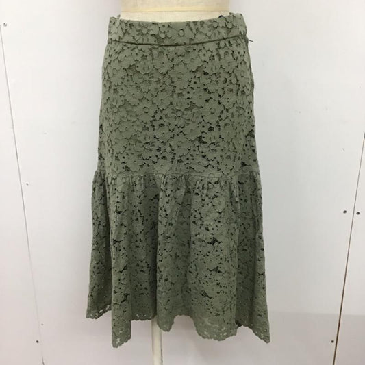 クミキョク KUMIKYOKU スカート ひざ丈スカート 2 無地 薄緑 / ライトグリーン /  レディース USED 古着 中古 10073865
