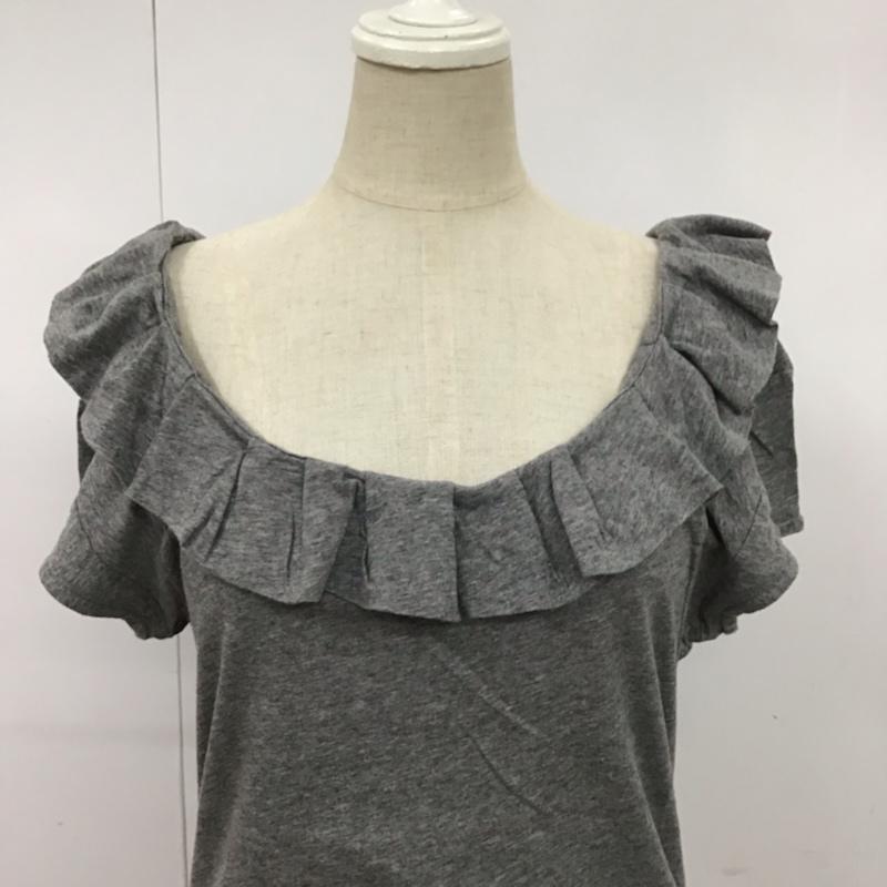 マークバイマークジェイコブス MARC by MARC JACOBS カットソー 半袖 M192627 フリル S 無地 灰 / グレー /  レディース USED 古着 中古 10074019