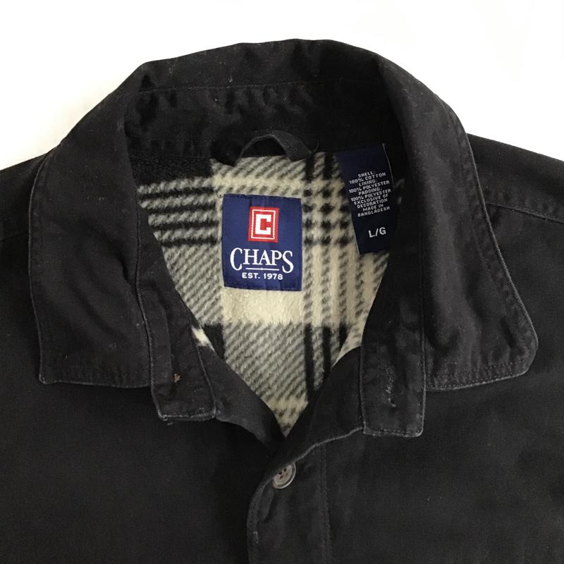 チャップスラルフローレン CHAPSRALPHLAUREN ジャケット、上着 ジャケット、ブレザー L 無地 黒 / ブラック /  メンズ USED 古着 中古 10074036