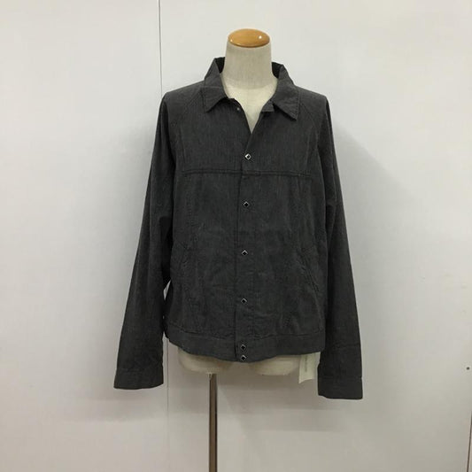 キャルオーライン CAL O LINE シャツ、ブラウス 長袖 L 無地 チャコールグレー / チャコールグレー /  メンズ USED 古着 中古 10074051