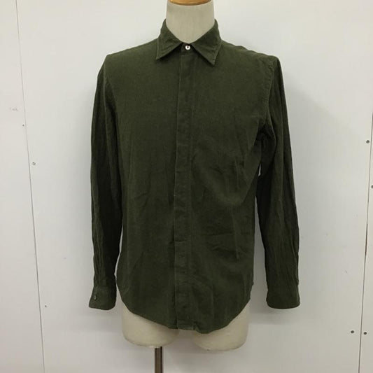ポールスミス Paul Smith シャツ、ブラウス 長袖 M 無地 カーキ / カーキ /  メンズ USED 古着 中古 10074067
