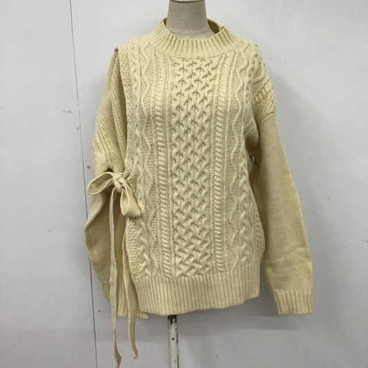 チャオパニック CIAOPANIC ニット、セーター 長袖 M 無地 白 / ホワイト /  レディース USED 古着 中古 10074153