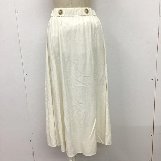 ザラ ZARA スカート ロングスカート S 無地 白 / ホワイト /  レディース USED 古着 中古 10074162